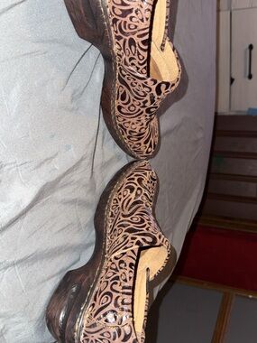 Women's BOCS Brown Leather Slip-On Shoes
